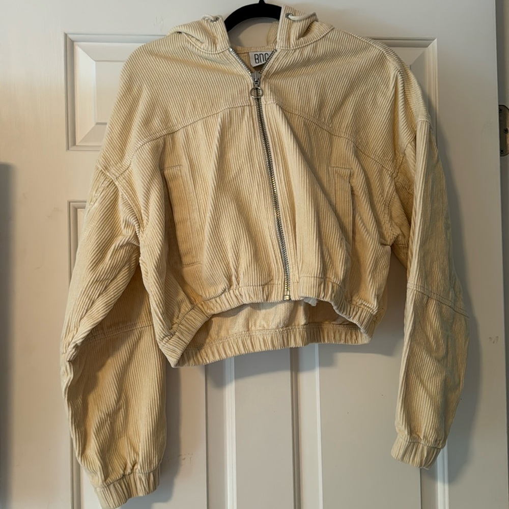 Urban Outfitters / BDG Cropped Corduroy Hoodie / Size M